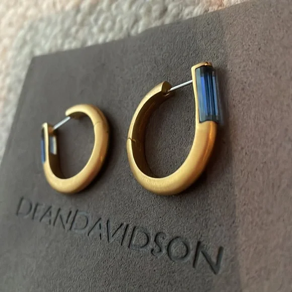 Signature Revival Gemstone Small Hoops - Picture 4 of 5